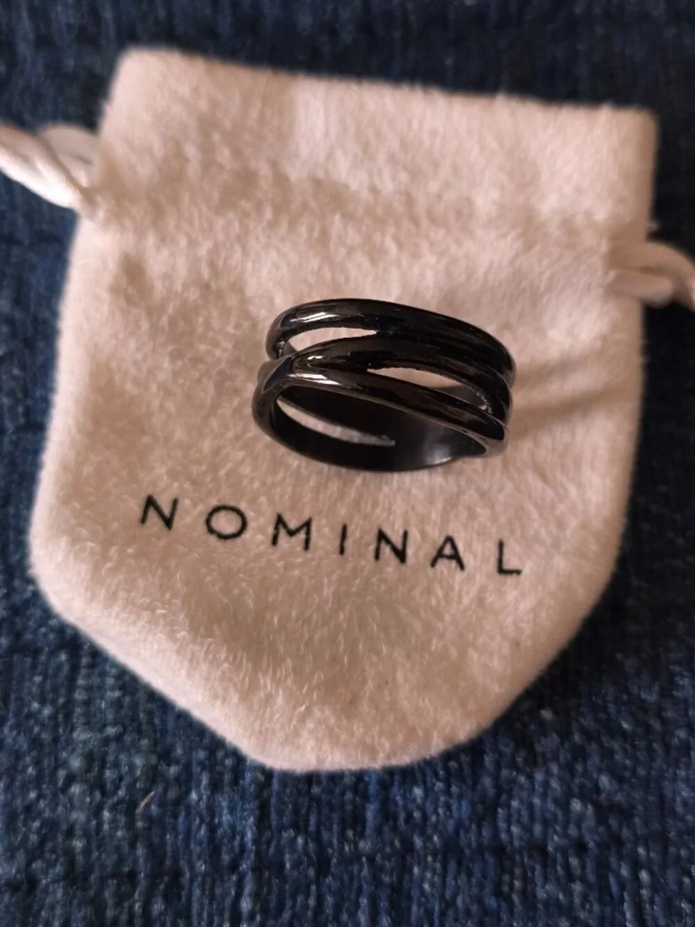Nominal brand Morph ring - black size 9